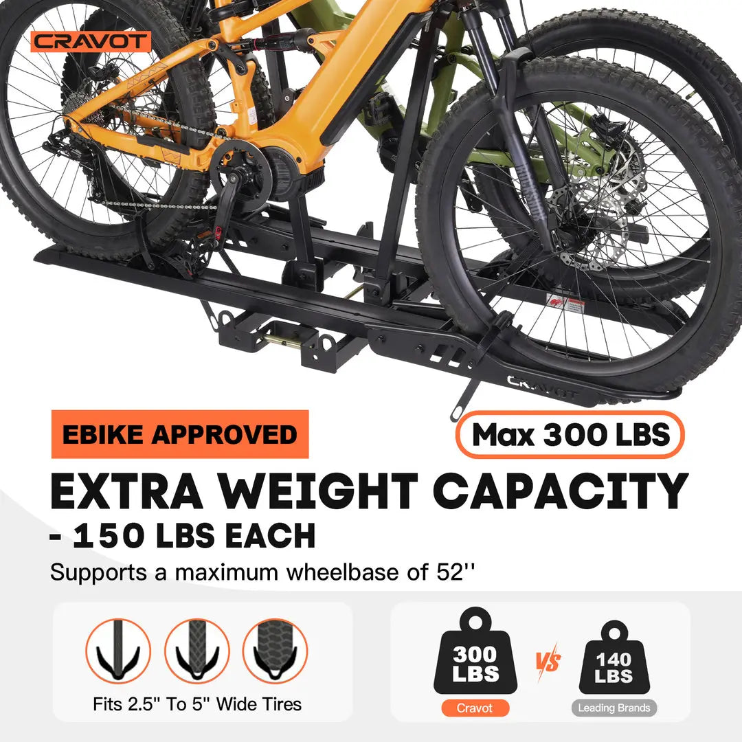 CRAVOT CyberRack S2 Hitch Bike Rack - Energize Trek