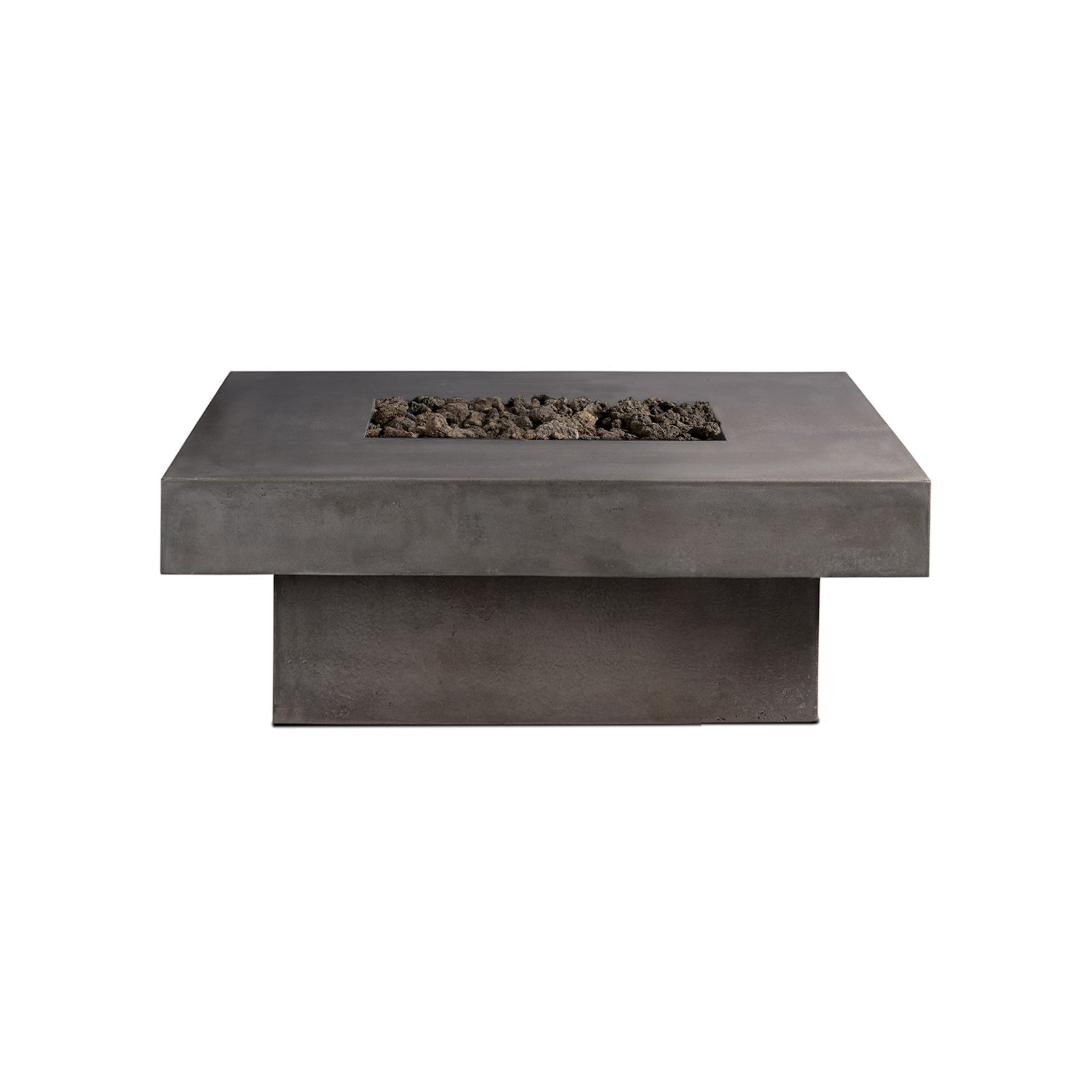 Platz - Square Concrete Fire Pit Table - Energize Trek
