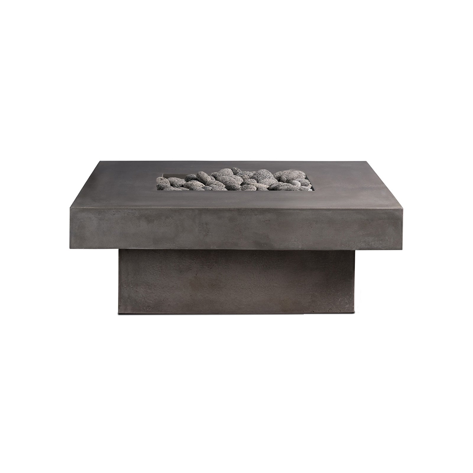 Platz - Square Concrete Fire Pit Table - Energize Trek
