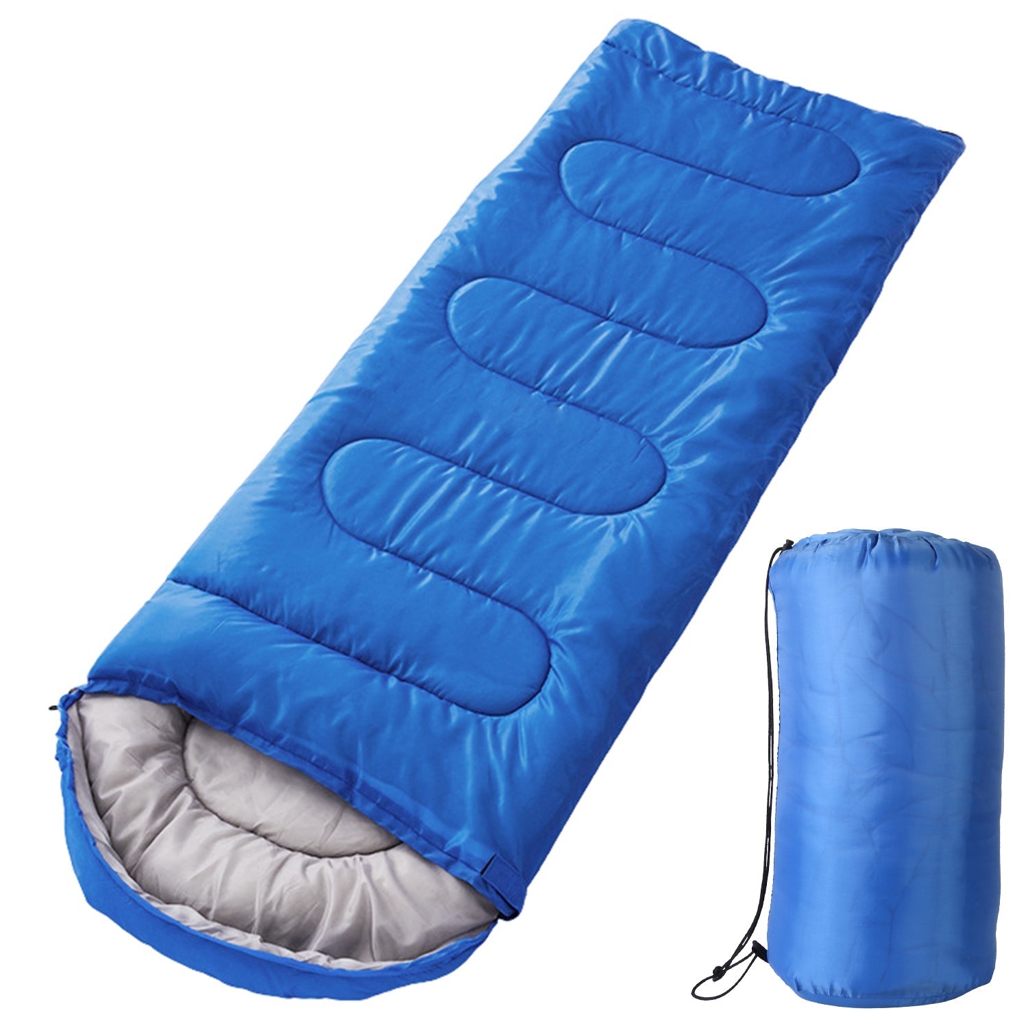 Camping Sleeping Bags for Adults Teens Moisture-Proof Hiking Sleep Bag with Carry Bag 32-50℉ for Spring Autumn Winter Seasons - Energize Trek