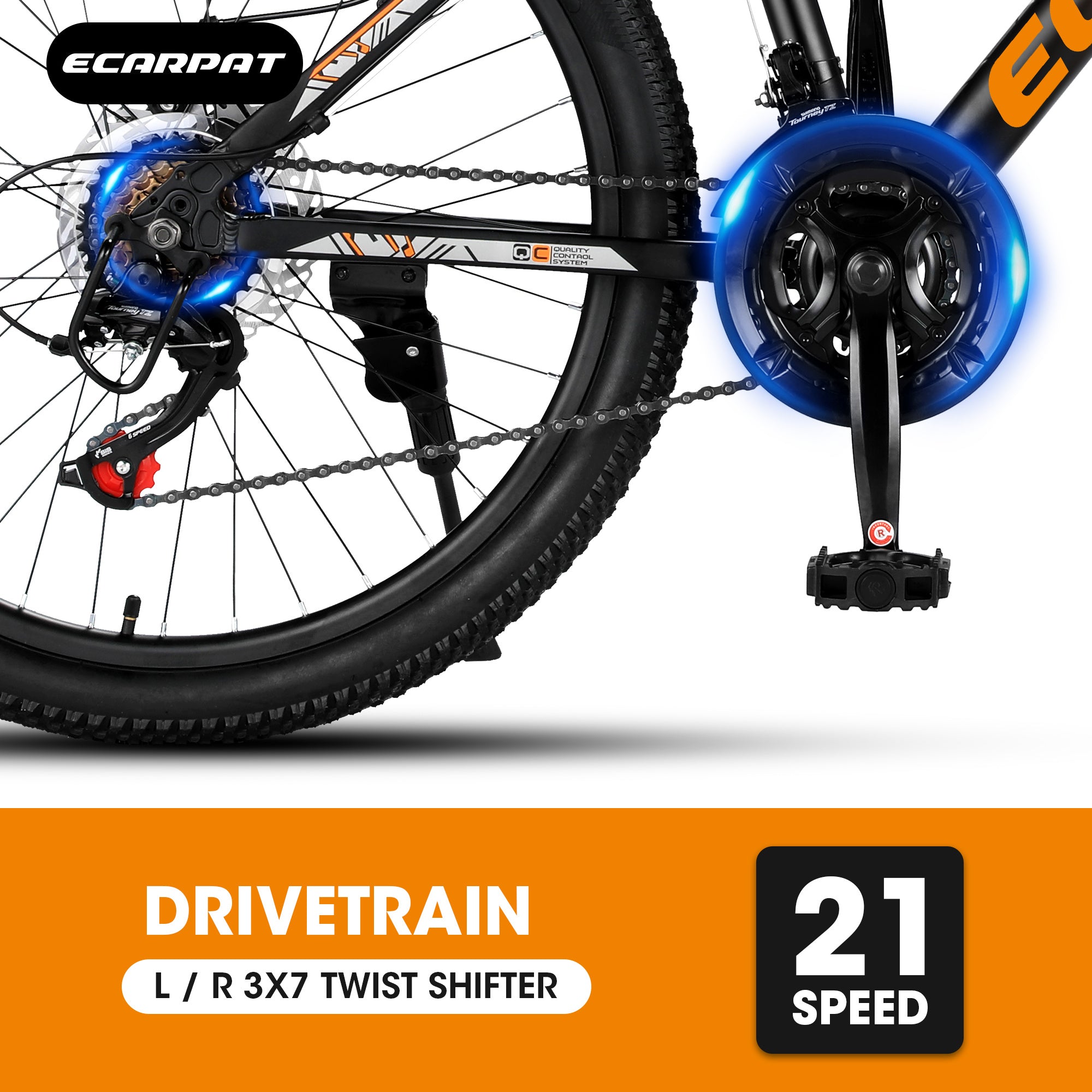 City-Cruizer – 24" Carpat™ ALUMINIUM Mountain Bike (21-Speed, - Energize Trek