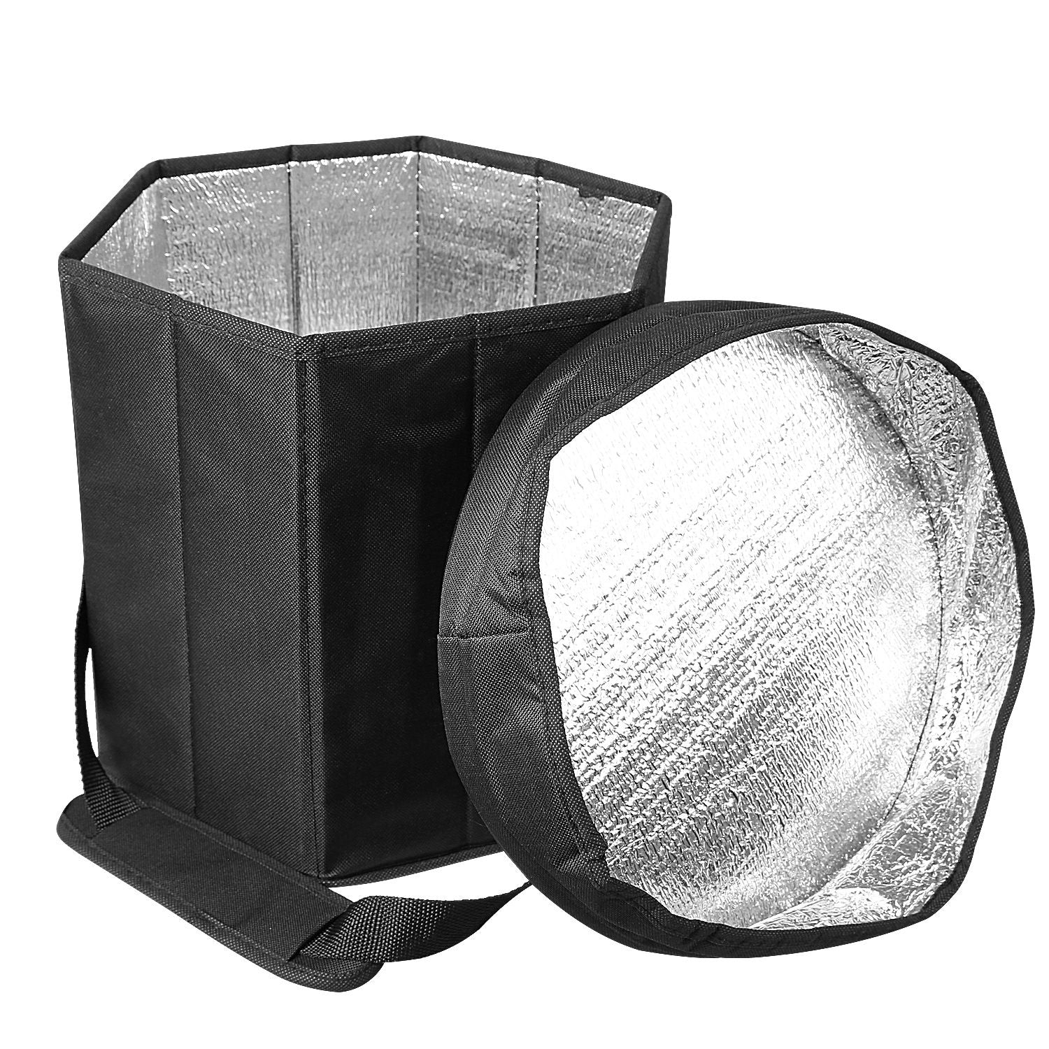 Collapsible Grocery Cooler Bag 3 Gallon Insulated Food Container Seat Combo for Camping Picnic Shopping - Energize Trek