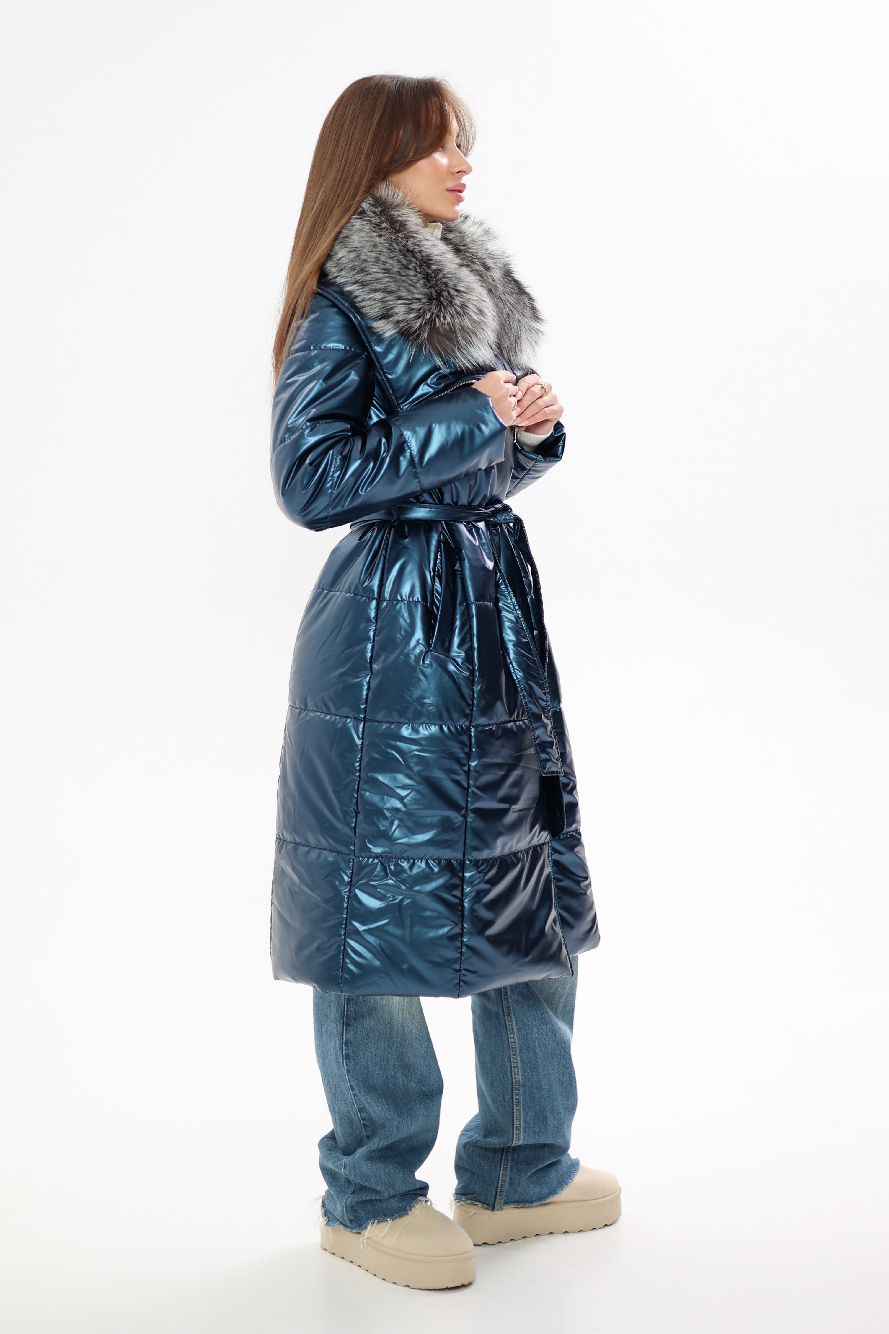 Genuine Silver Fox Fur Freudenberg Comfortemp® Coat - Energize Trek