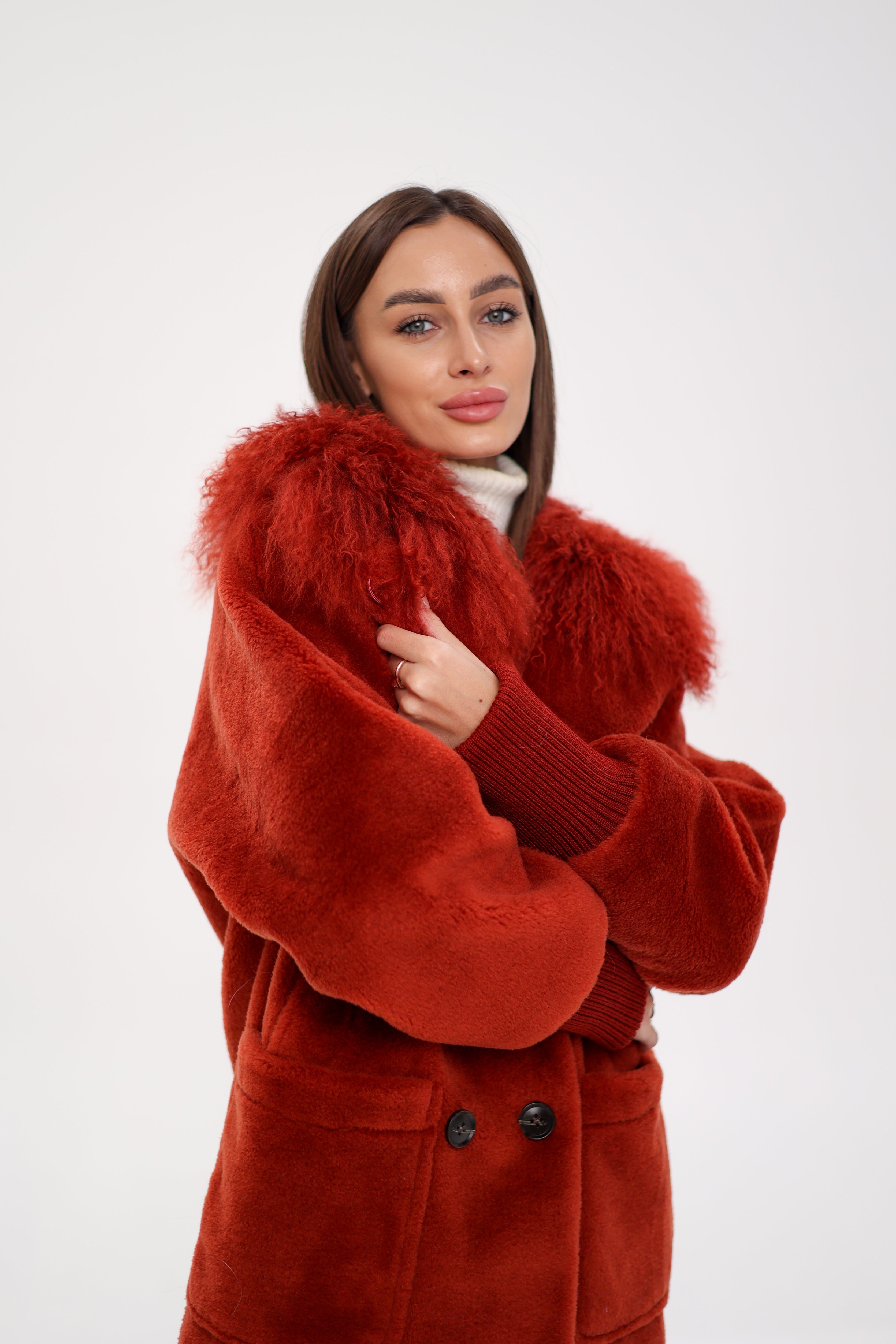 Genuine Lama Fur Peruvian Wool Coat - Energize Trek