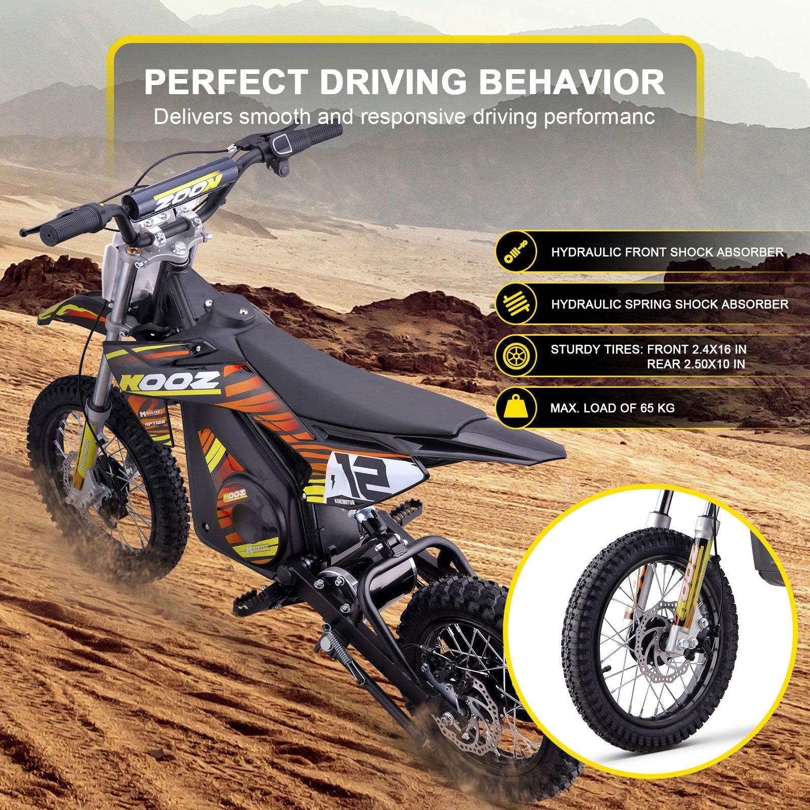 36V Lithium Mini Dirt Bike 1000W - Energize Trek