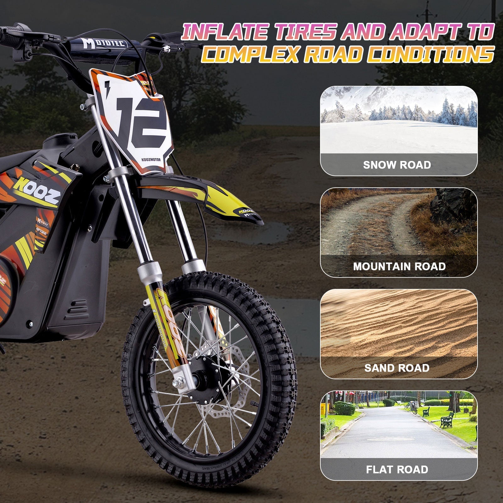 36V Lithium Mini Dirt Bike 1000W - Energize Trek