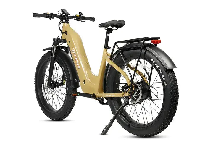 YOUNG Electric E-Scout Pro Step-Through Commuter Ebike | Up to 80 Miles, 28 MPH | 960Wh LG Battery, 26’’ All-terrain eBike - Energize Trek