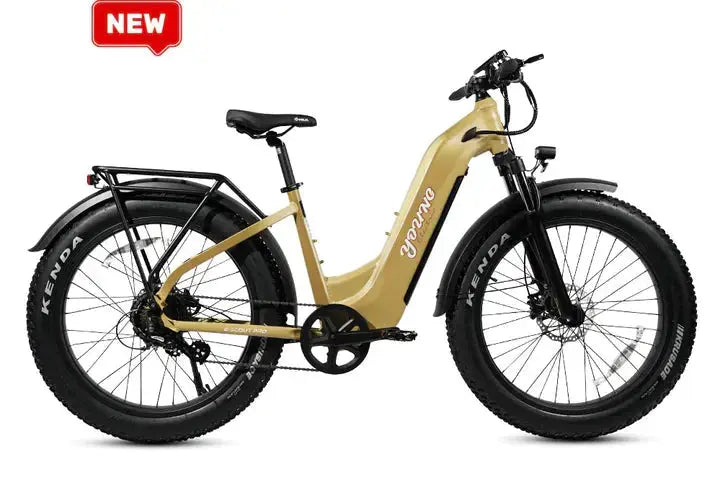 YOUNG Electric E-Scout Pro Step-Through Commuter Ebike | Up to 80 Miles, 28 MPH | 960Wh LG Battery, 26’’ All-terrain eBike - Energize Trek