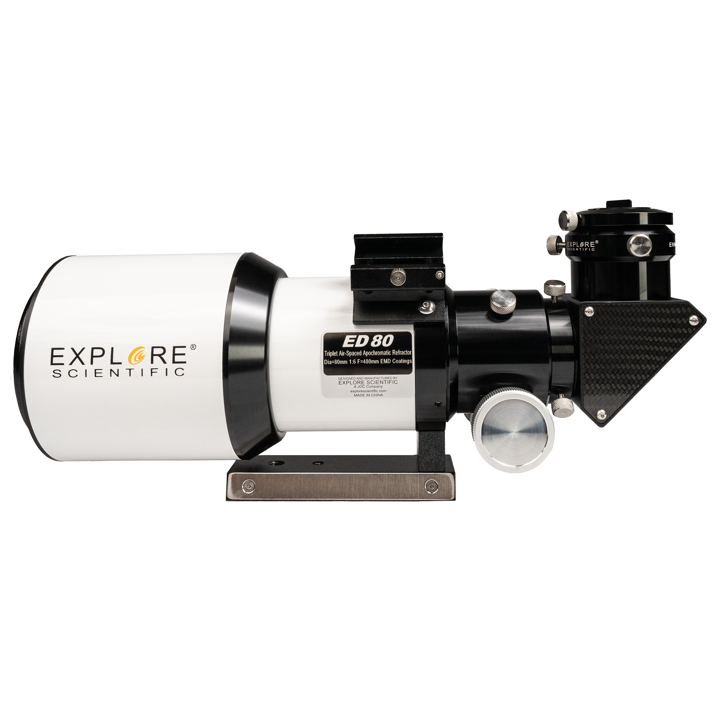 ED80 Essential Series Air-Spaced Triplet Refractor Telescope with 0.8x Focal Reducer - Energize Trek