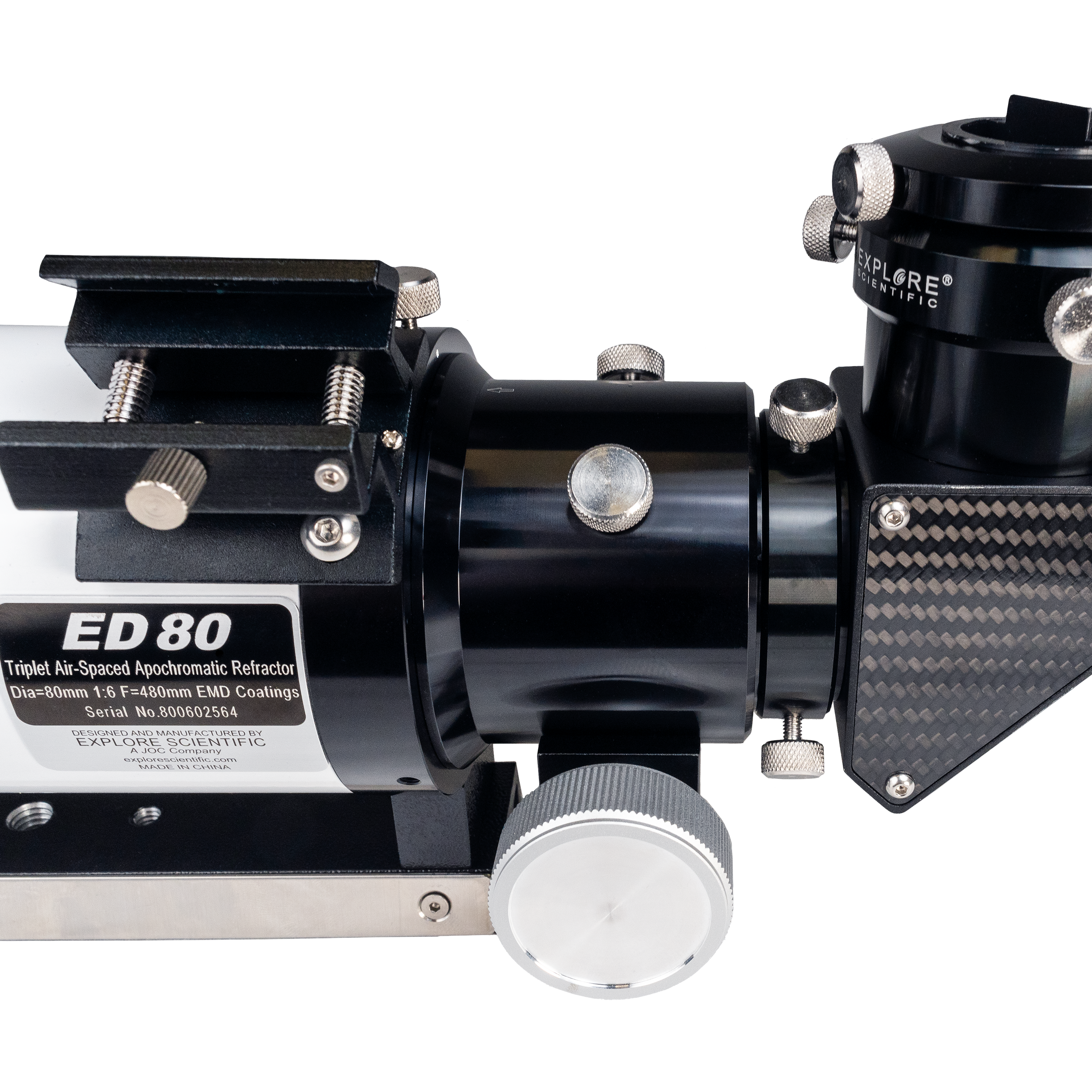 ED80 Essential Series Air-Spaced Triplet Refractor Telescope with 0.8x Focal Reducer - Energize Trek