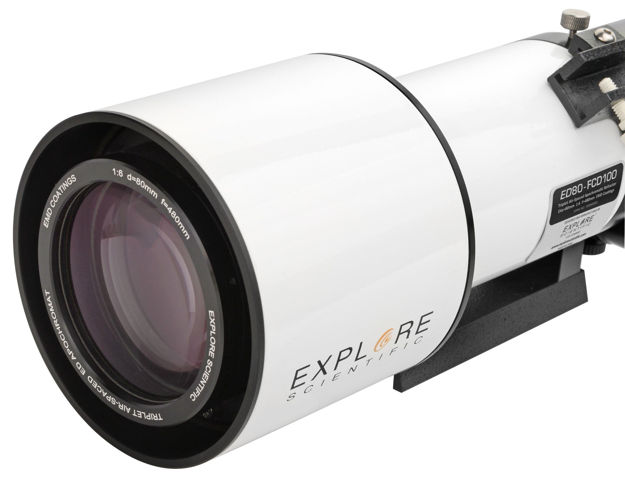 ED80-FCD100 Series Air-Spaced Triplet Refractor Telescope and Field Flattener f/5 to f/7 - Energize Trek
