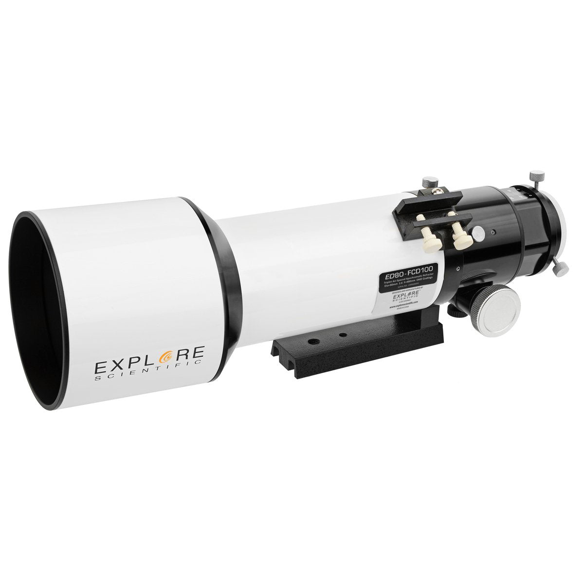 ED80-FCD100 Series Air-Spaced Triplet Refractor Telescope and Field Flattener f/5 to f/7 - Energize Trek