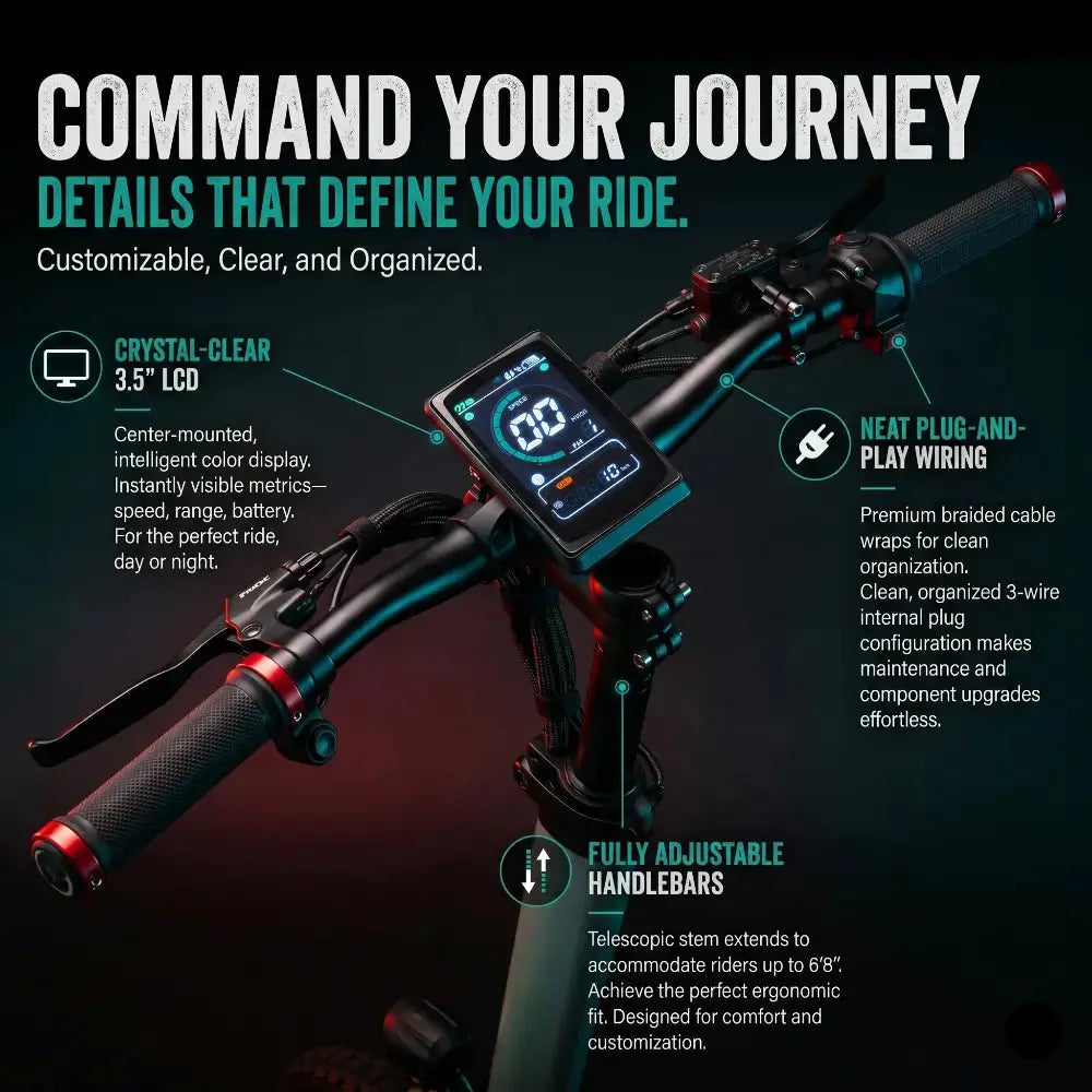 EMOVE Cruiser V2 – 52V and 60V Quad Suspension 62-Mile Long-Range Electric Scooter - Energize Trek