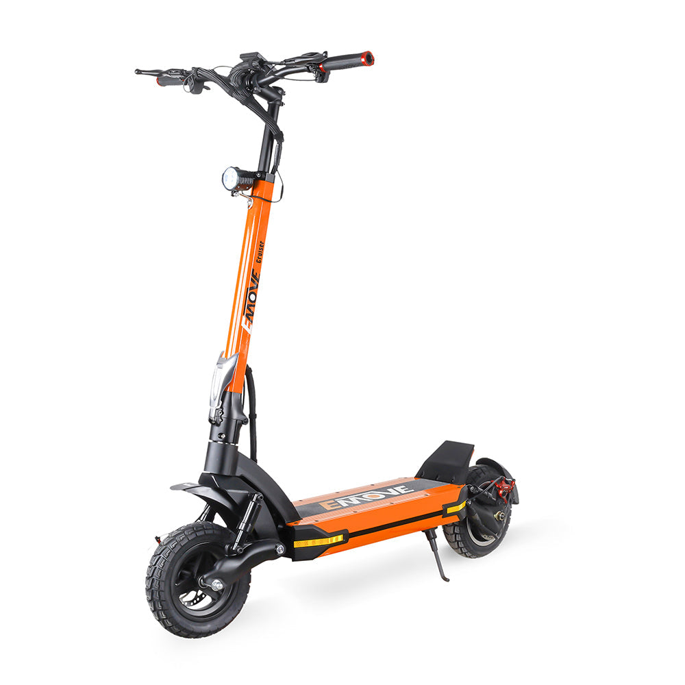 EMOVE Cruiser V2 – 52V and 60V Quad Suspension 62-Mile Long-Range Electric Scooter - Energize Trek