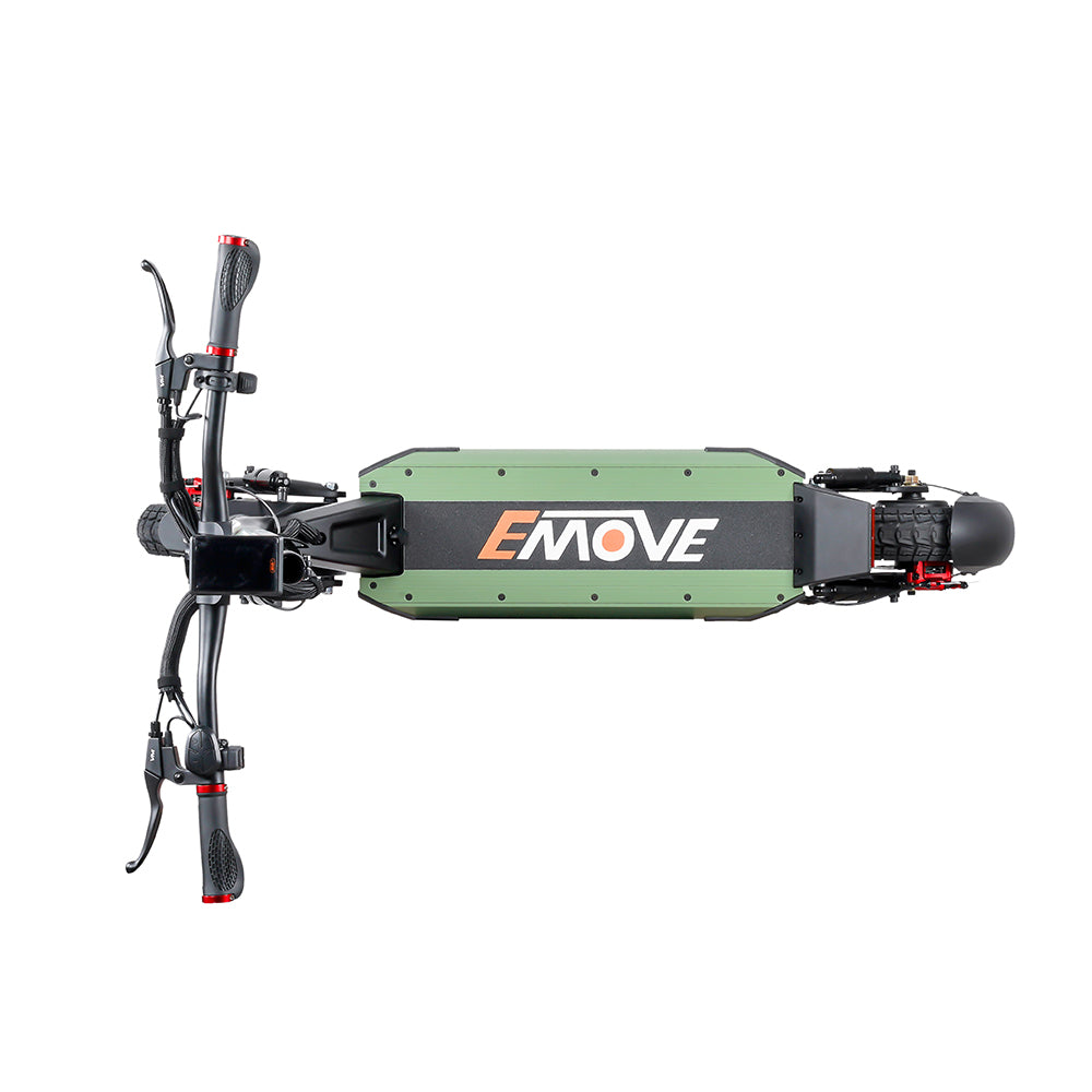 EMOVE Cruiser V2 – 52V and 60V Quad Suspension 62-Mile Long-Range Electric Scooter - Energize Trek