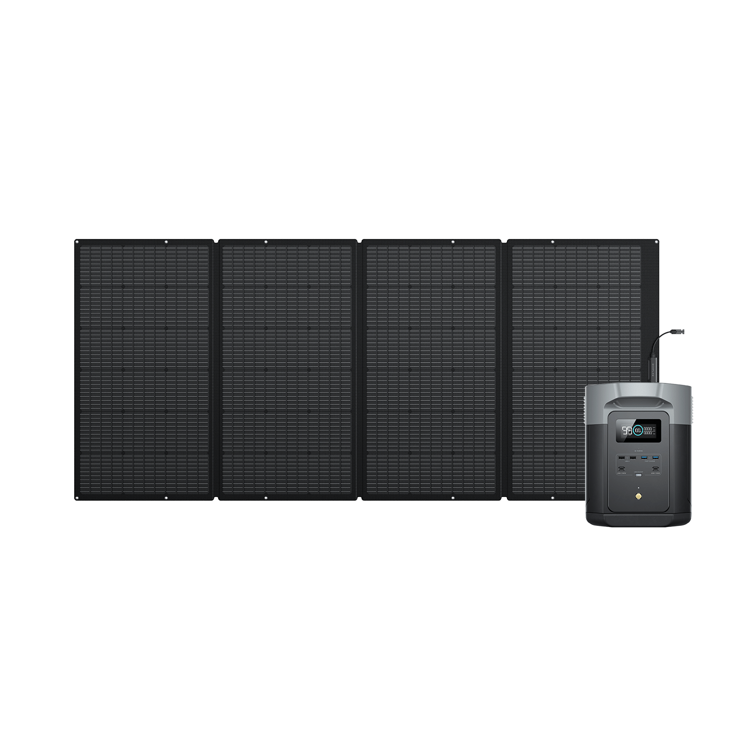 EcoFlow DELTA 2 Max + 400W Solar Panel | 3400W, 2048Wh, X-Boost, Home & Outdoors - Energize Trek