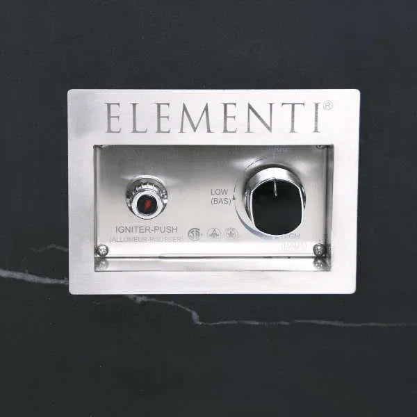 Elementi Plus Varna Marble Porcelain Fire Table OFP121BB - Energize Trek