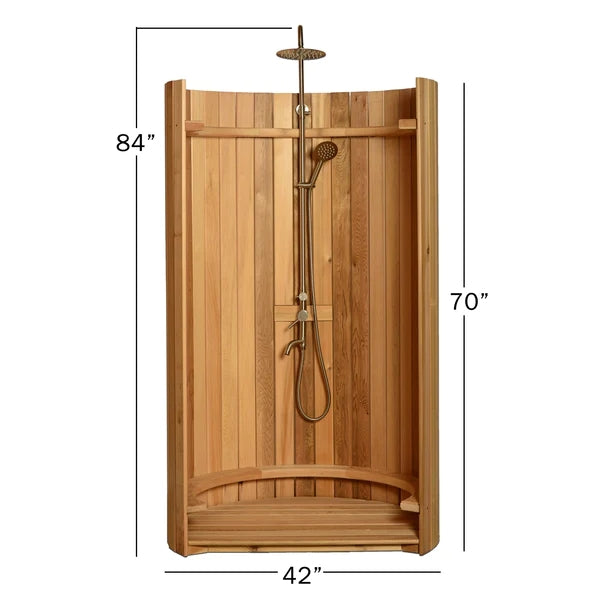 SAUNA EVOLUTION® Curved Rinse Outdoor Shower - Energize Trek