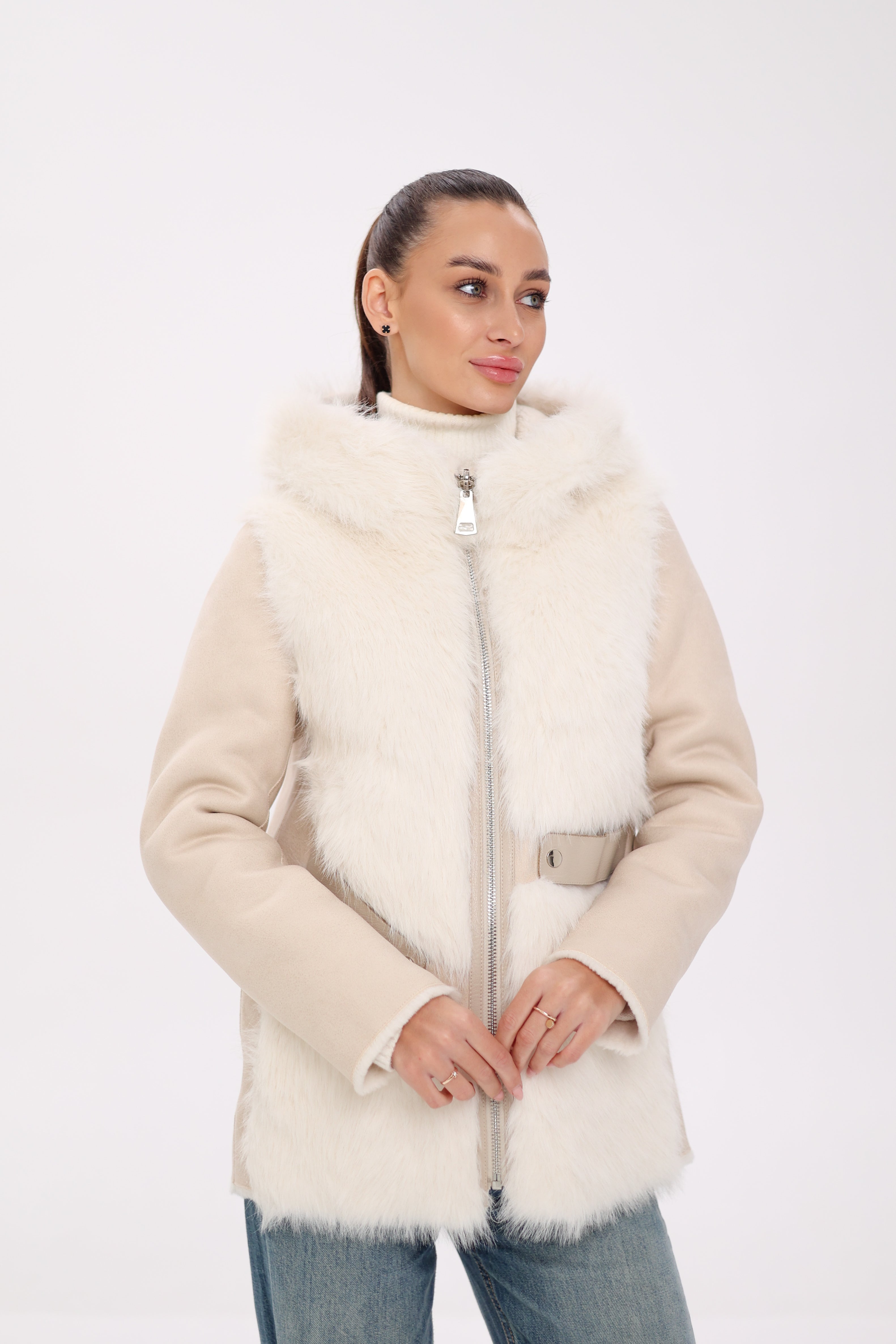 Pre-Order. Re-Stock Ships October 15. ⇆ Reversible Hooded Wool Blend Jacket