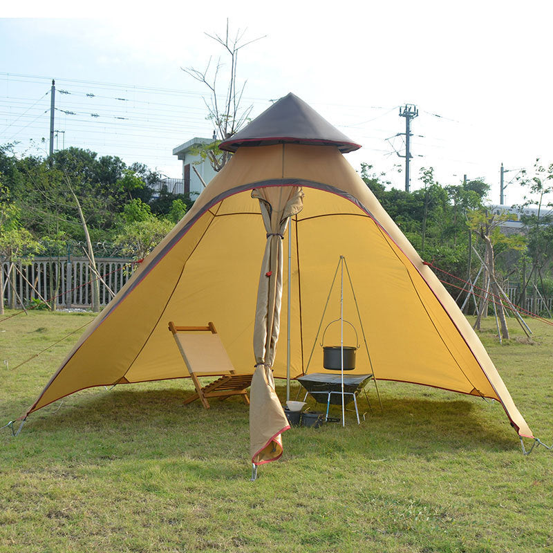 Factory direct Indian tent outdoor wind type camping tent awning camping tower new account - Energize Trek