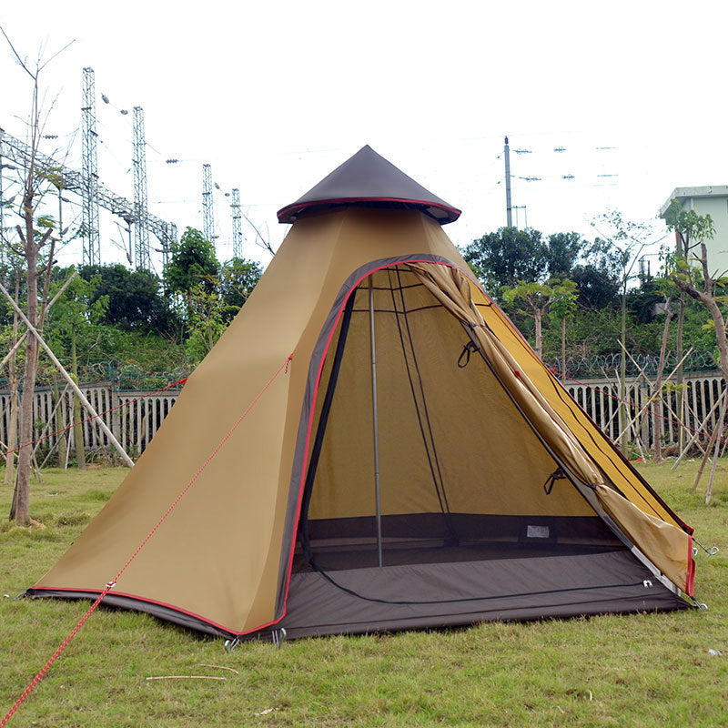Factory direct Indian tent outdoor wind type camping tent awning camping tower new account - Energize Trek