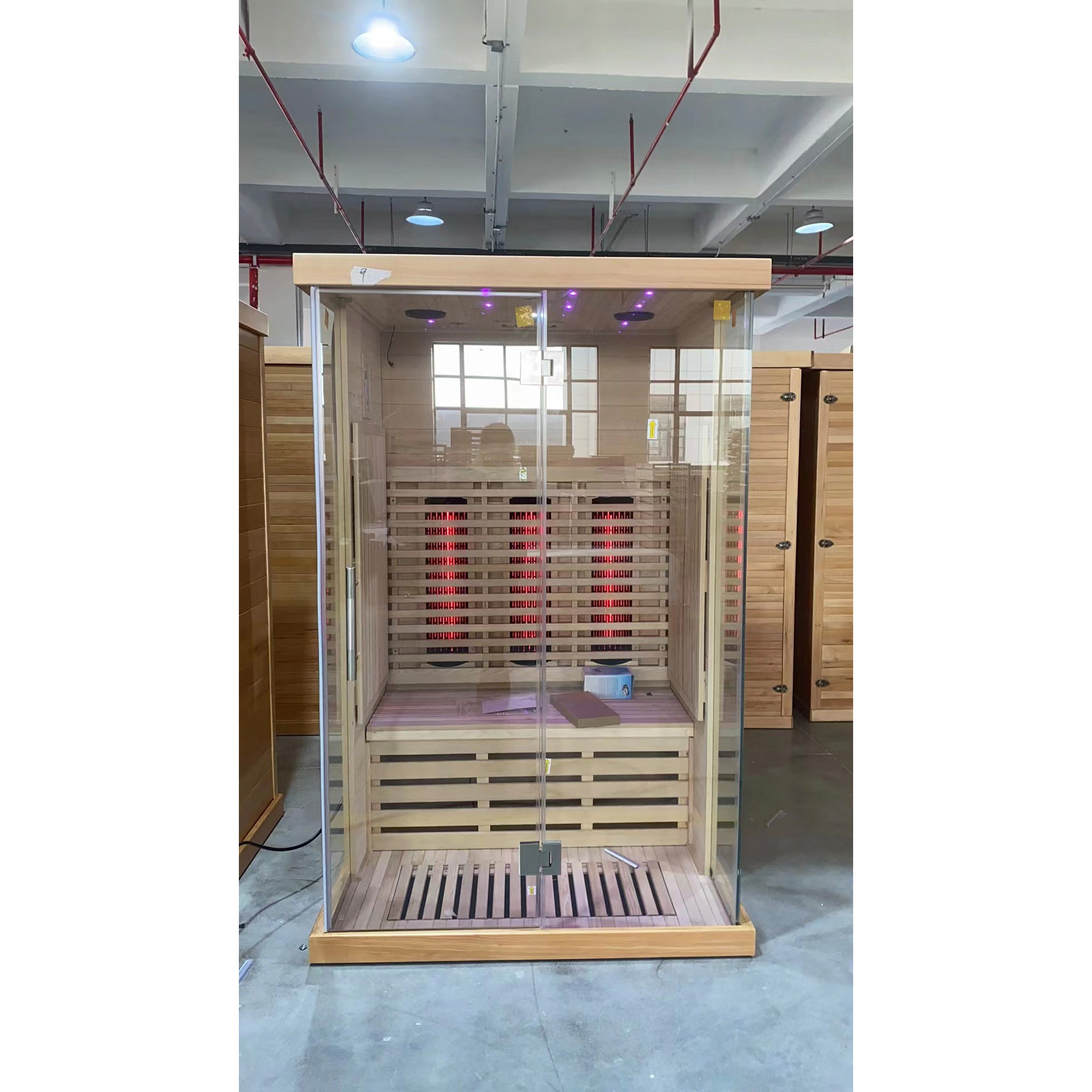 SAUNA EVOLUTION®  Indoor Low EMF Sauna with Front Glass Far Infrared 05 - Energize Trek