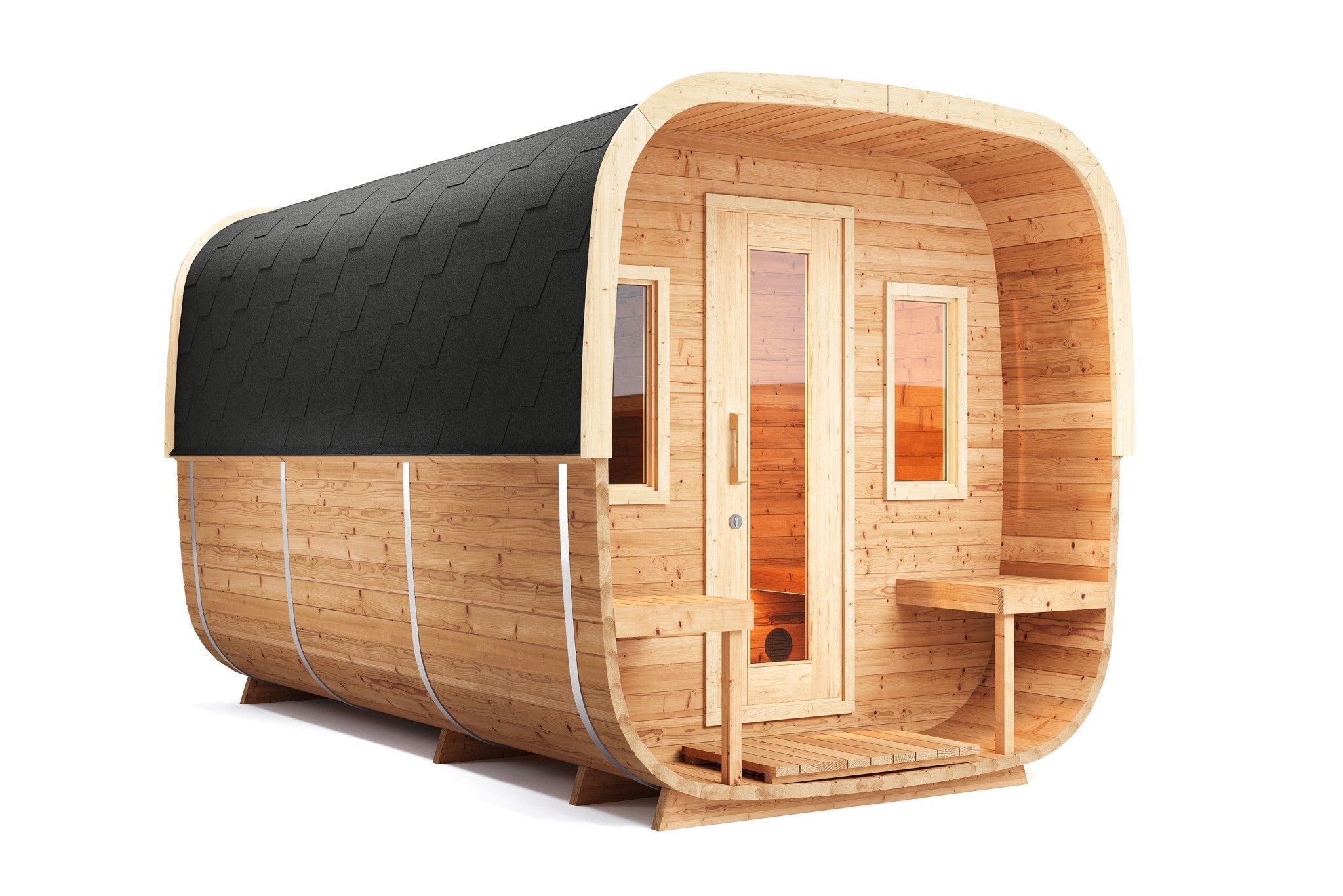SAUNA EVOLUTION® Square Sauna Minimalist Refresh 9 - Energize Trek
