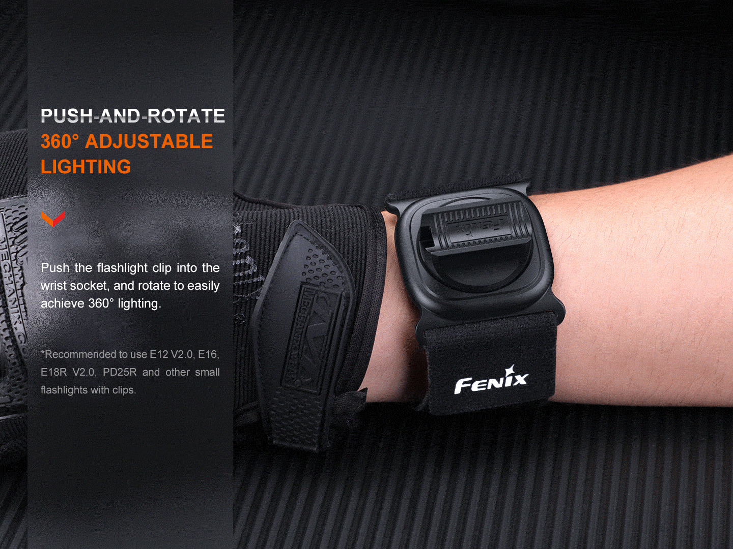 Fenix ALW-01 Wrist Flashlight Holster - Energize Trek