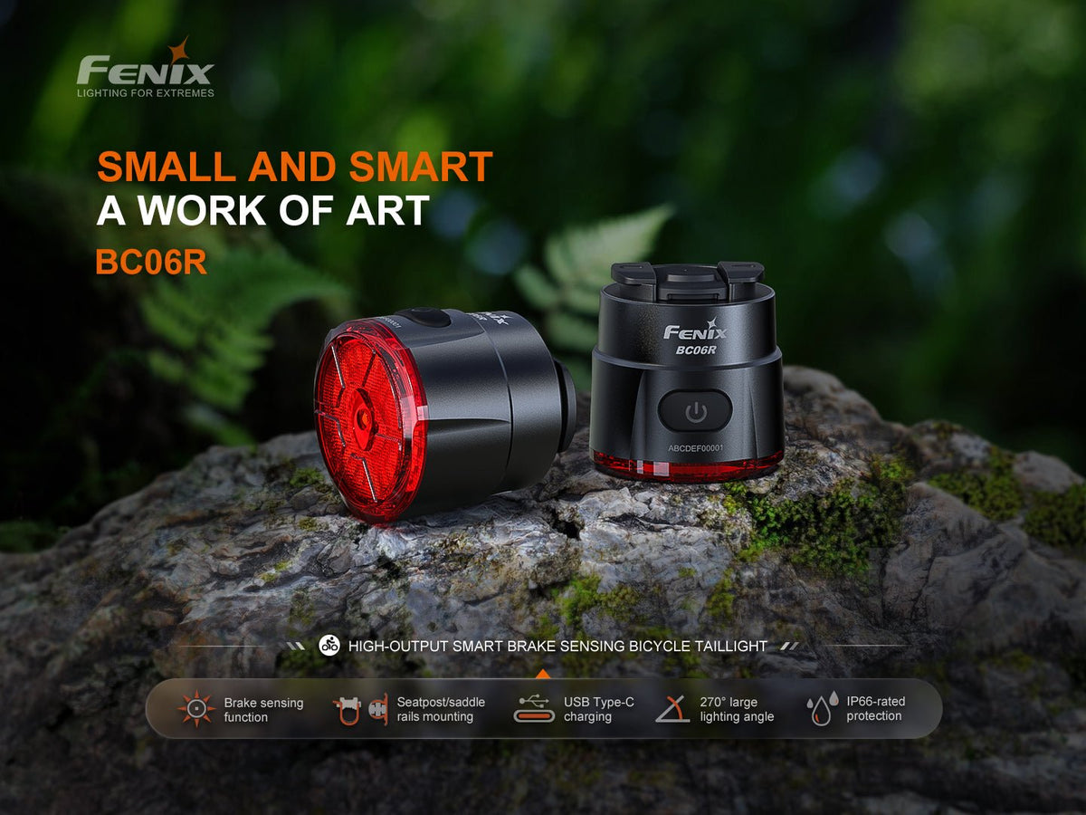 Fenix BC06R Smart-Brake Bicycle Taillight - Energize Trek