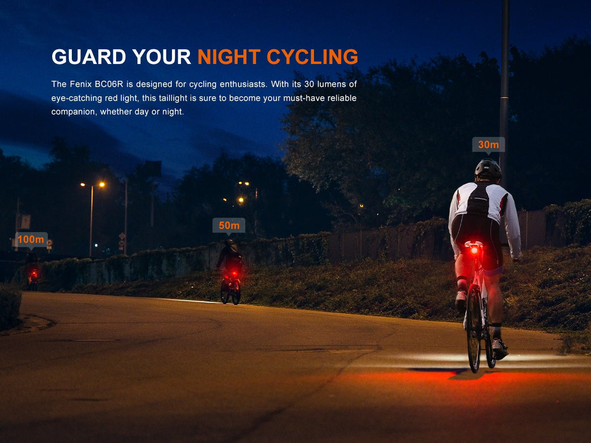 Fenix BC06R Smart-Brake Bicycle Taillight - Energize Trek