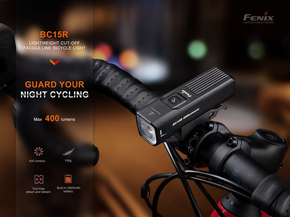 Fenix BC15R Lightweight Rechargeable Bicycle Light - Energize Trek