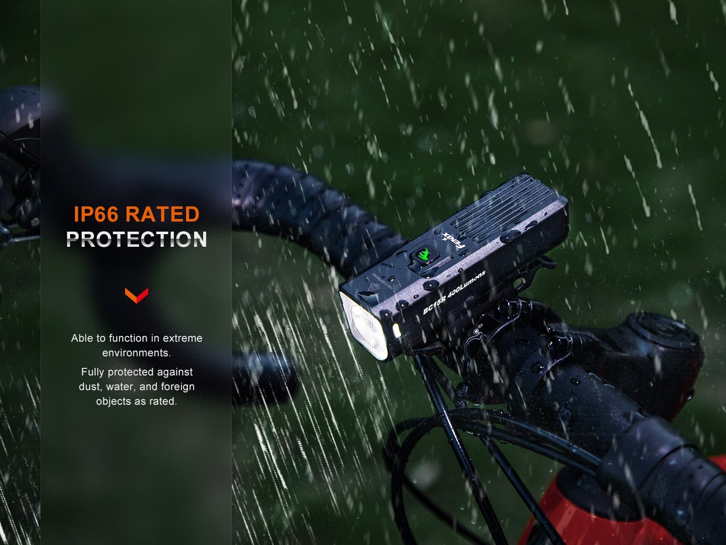 Fenix BC15R Lightweight Rechargeable Bicycle Light - Energize Trek