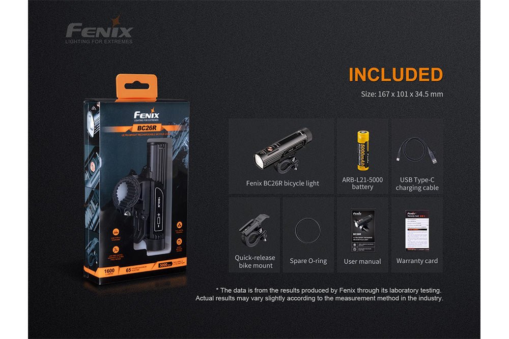 Fenix BC26R LED Bike Light - Energize Trek