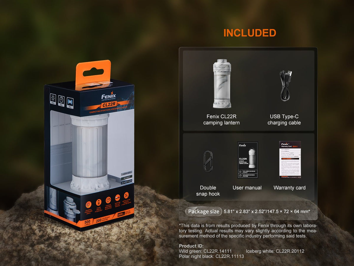 Fenix CL22R Camping Lantern - Energize Trek