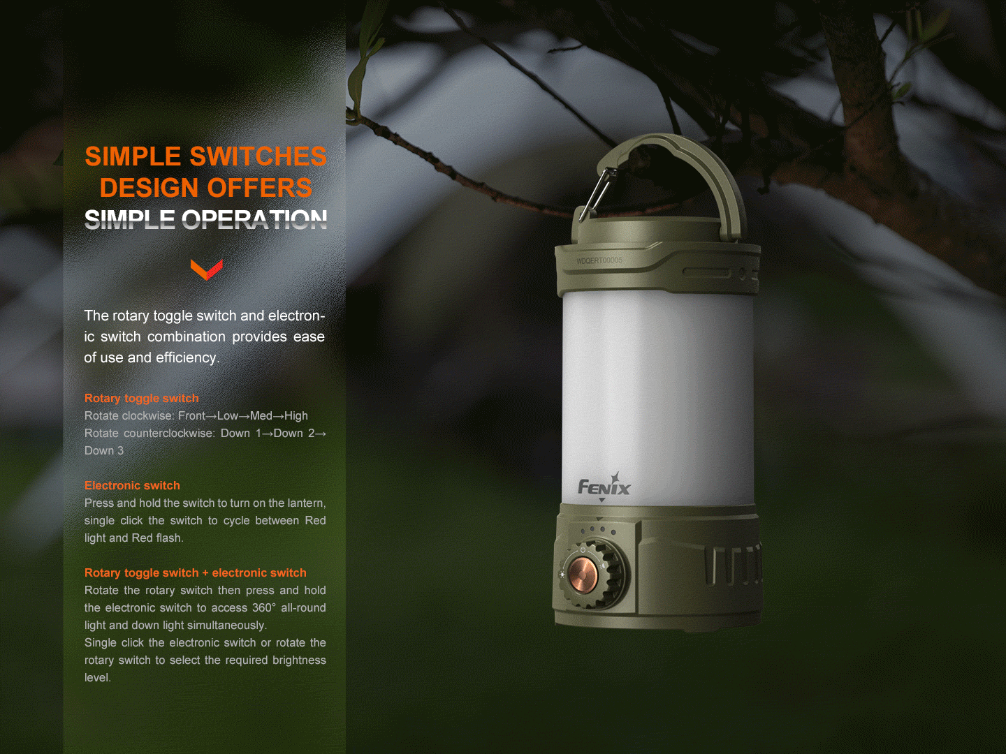 Fenix CL26R PRO High Performance LED Rechargeable Camping Lantern - Energize Trek