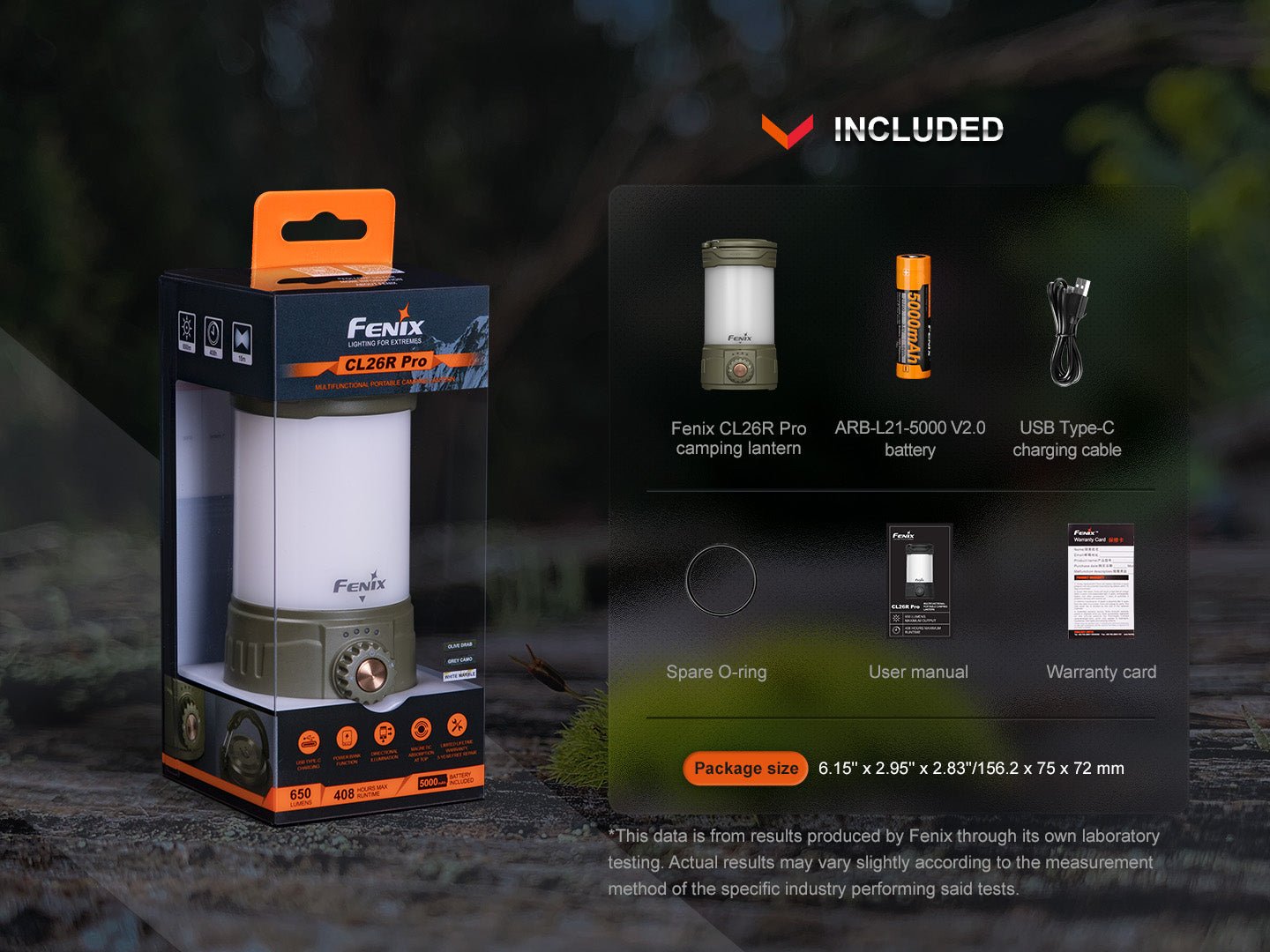 Fenix CL26R PRO High Performance LED Rechargeable Camping Lantern - Energize Trek