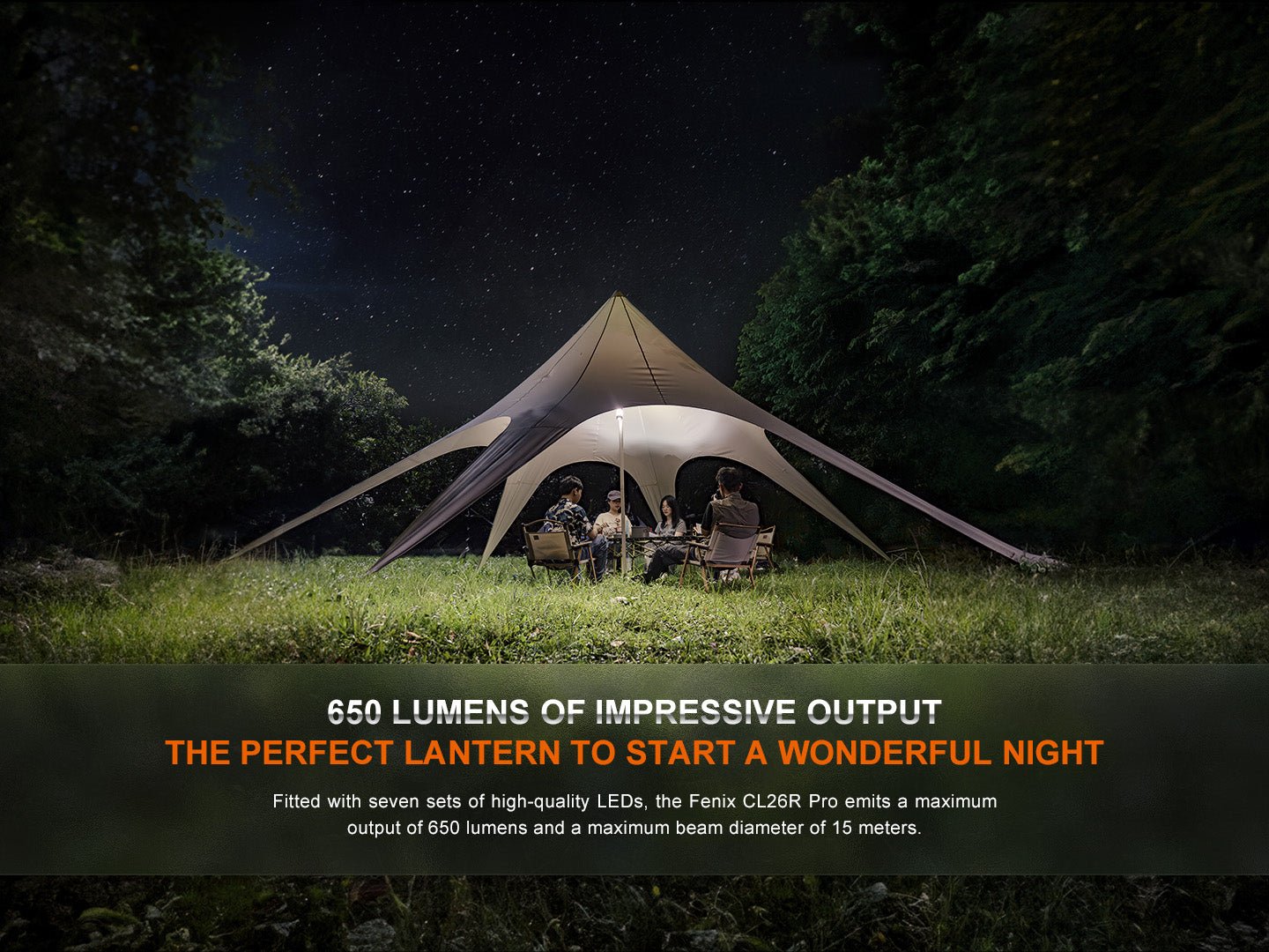 Fenix CL26R PRO High Performance LED Rechargeable Camping Lantern - Energize Trek