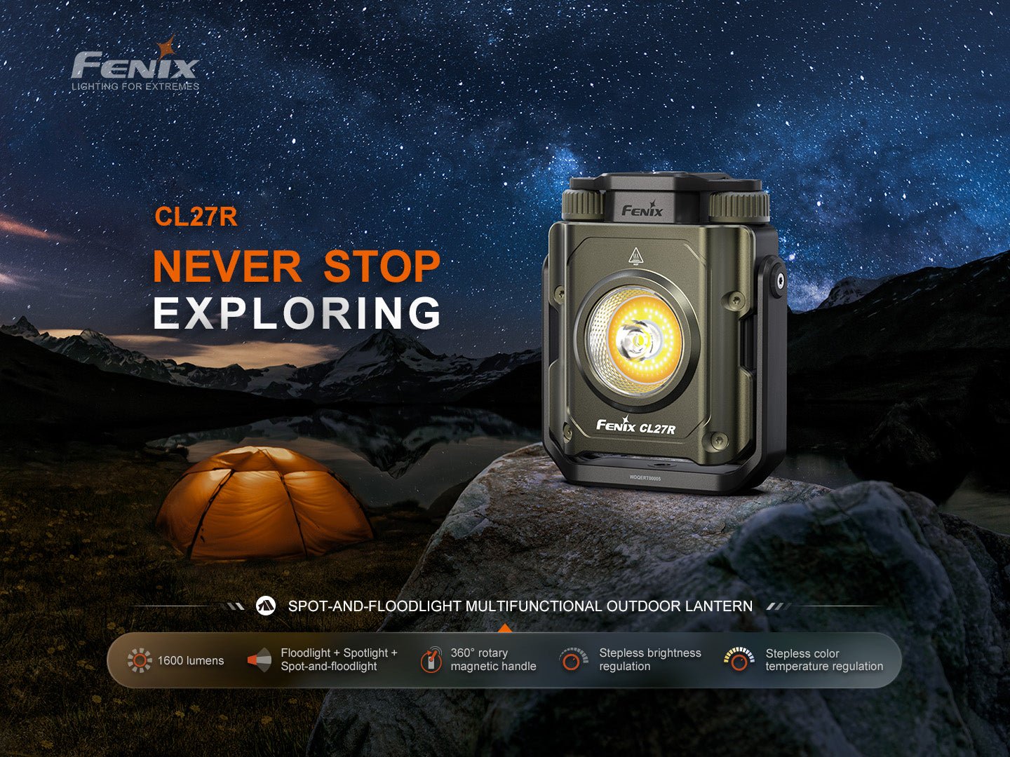 Fenix CL27R Multifunctional Outdoor Lantern - Energize Trek