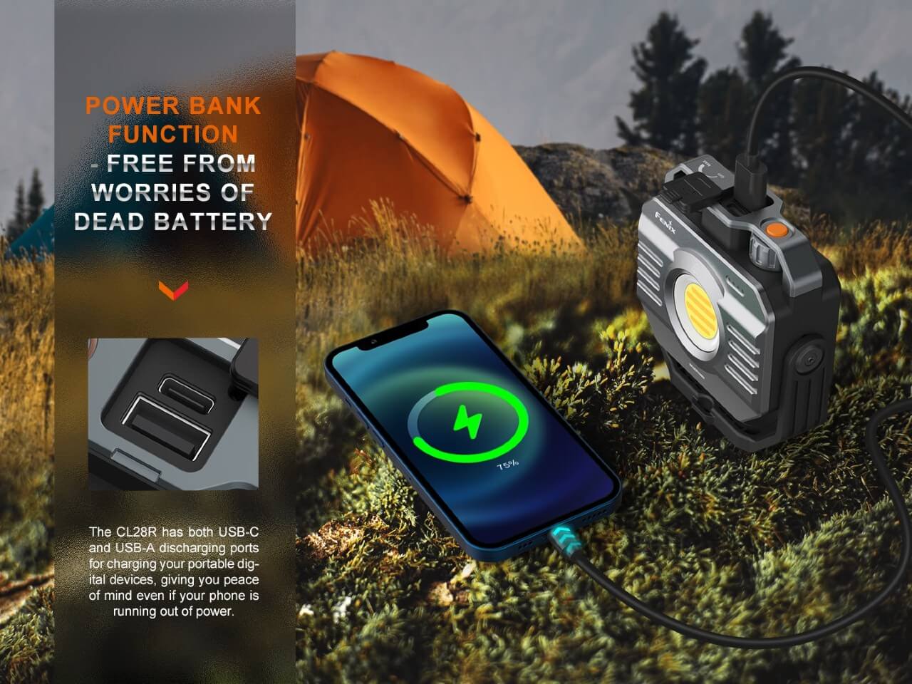 Fenix CL28R Multifunctional Outdoor LED Lantern - Energize Trek