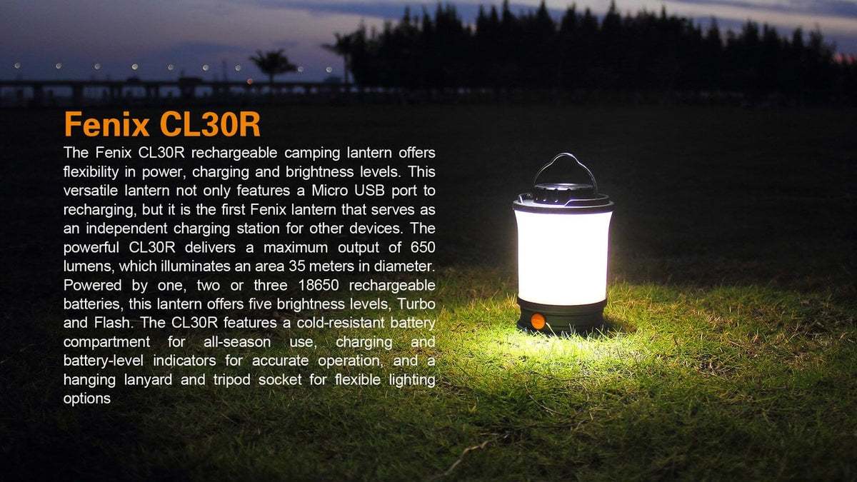 Fenix CL30R LED Camping Lantern - Energize Trek