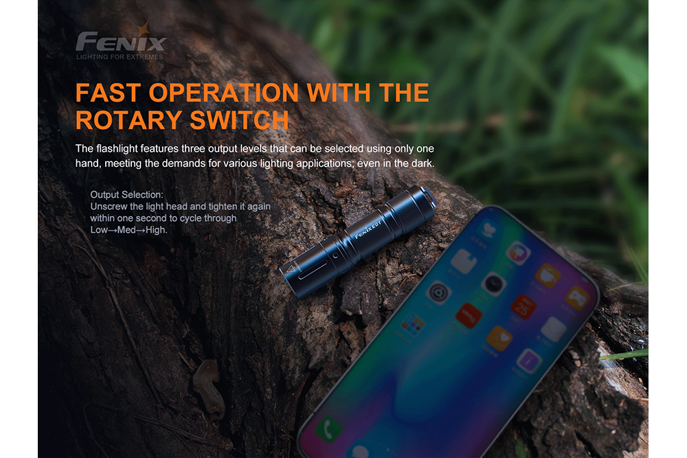 Fenix E01 V2.0 AAA LED Flashlight - Energize Trek