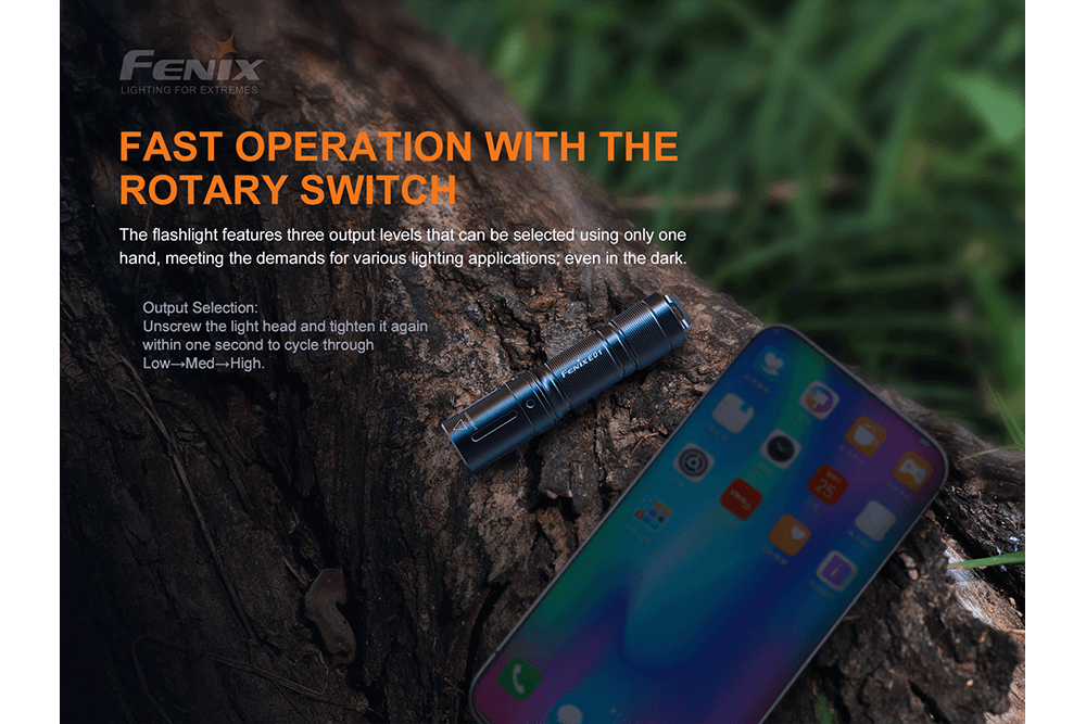 Fenix E01 V2.0 AAA LED Flashlight - Energize Trek