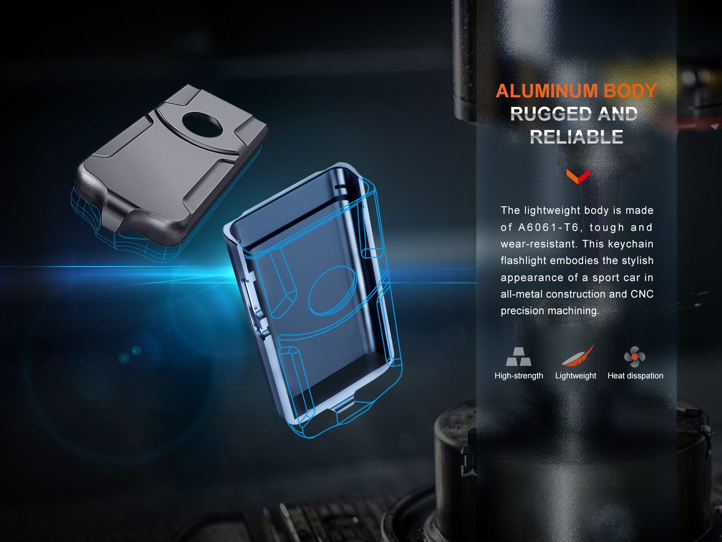 Fenix E03R V2 Keychain Flashlight - Energize Trek