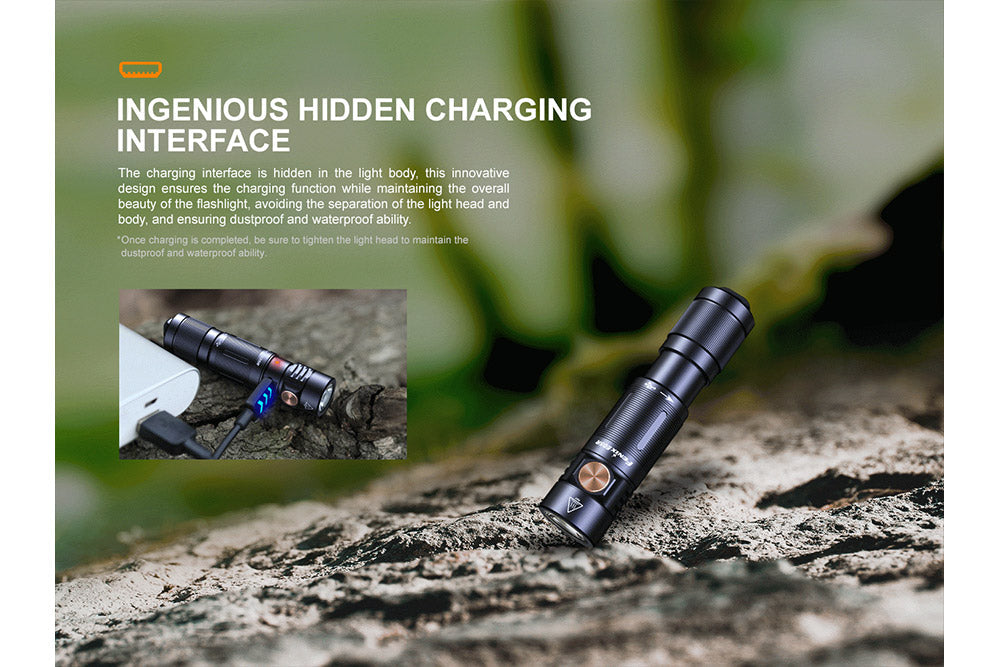 Fenix E05R Mini Keychain LED Flashlight - 400 Lumens - Energize Trek