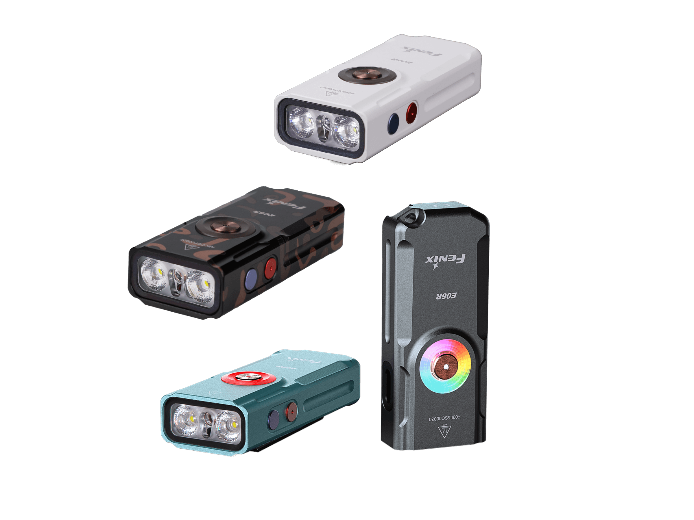 Fenix E06R Keychain Light with White, UV, and Red Laser Lights - Energize Trek
