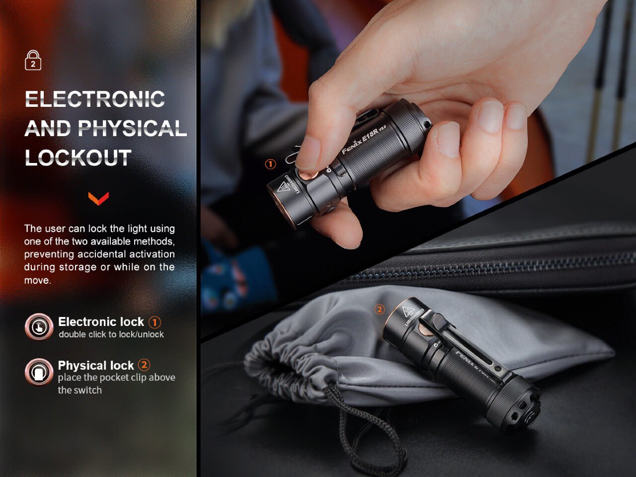 Fenix E18R V2 Rechargeable LED Flashlight - Energize Trek