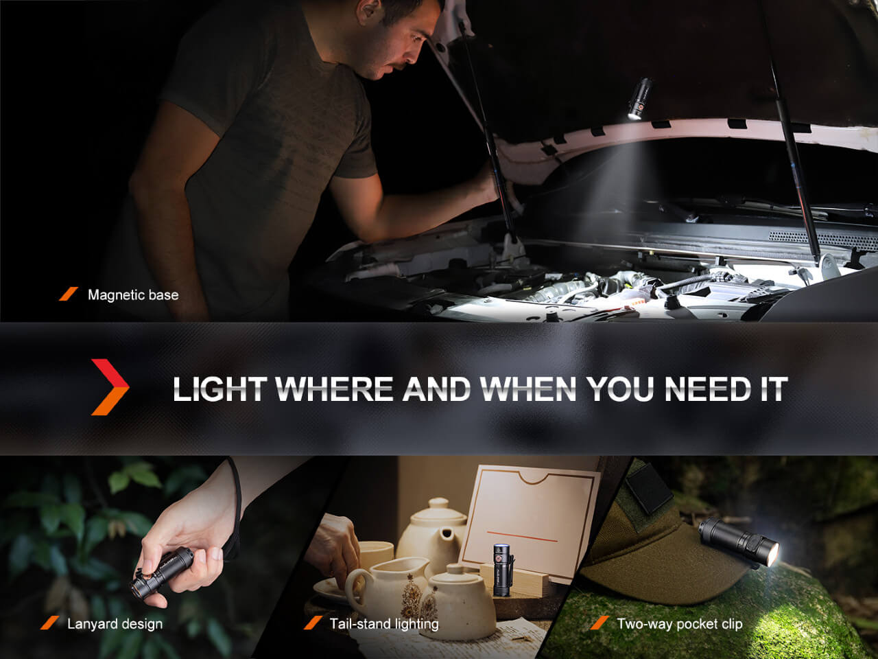 Fenix E18R V2 Rechargeable LED Flashlight - Energize Trek