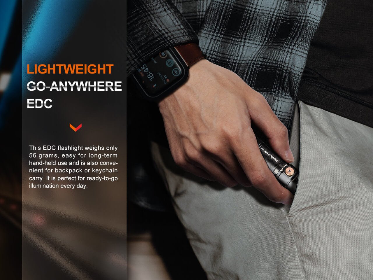 Fenix E18R V2 Rechargeable LED Flashlight - Energize Trek