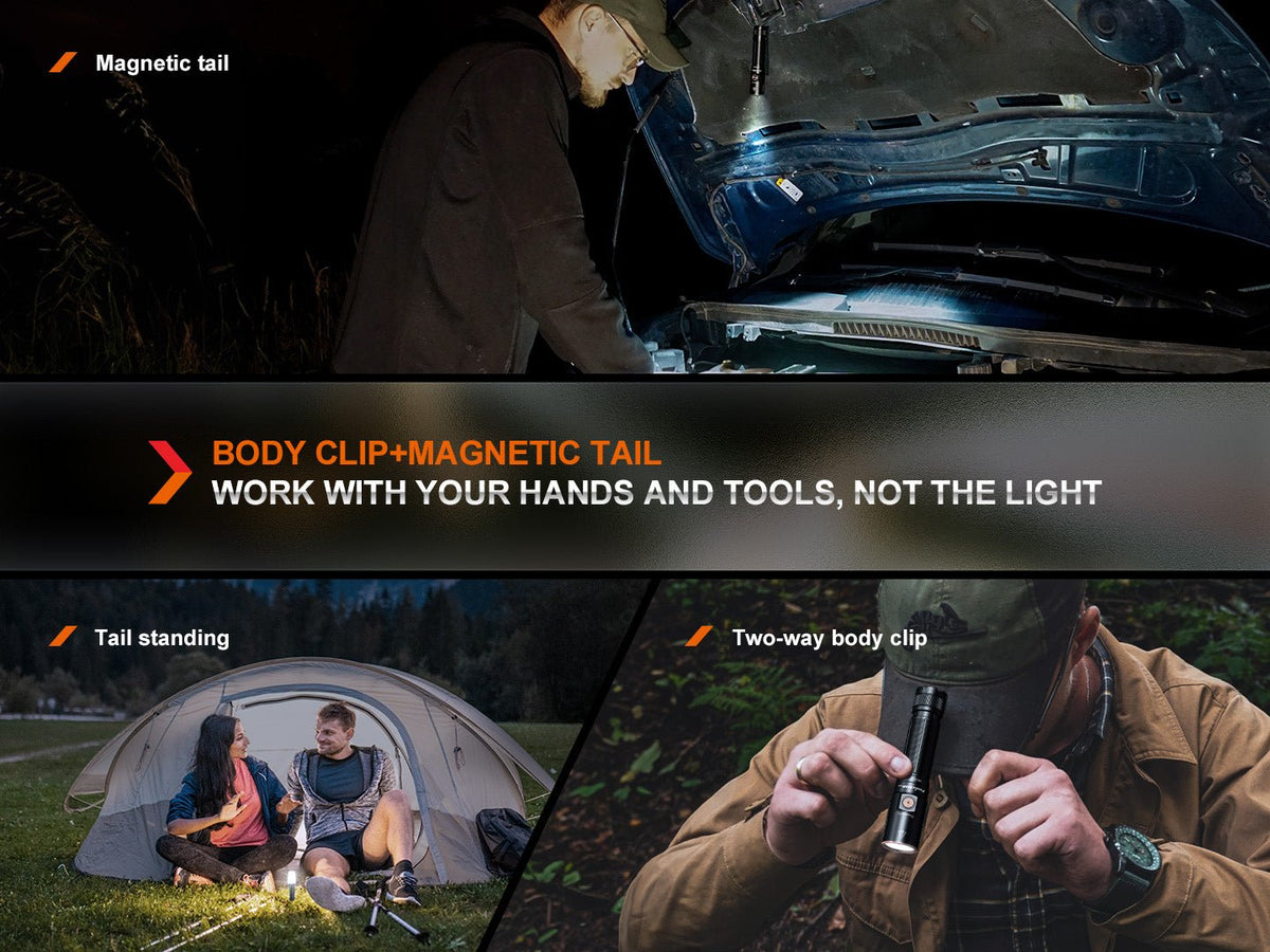 Fenix E28R V2 Rechargeable EDC Flashlight - Energize Trek