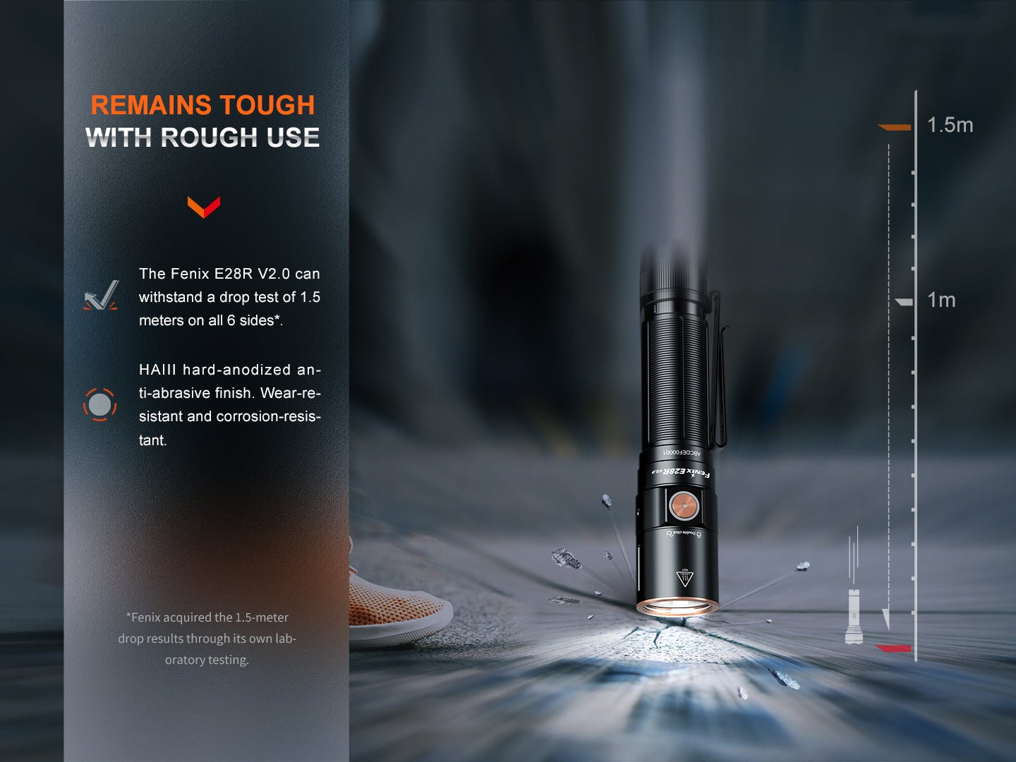 Fenix E28R V2 Rechargeable EDC Flashlight - Energize Trek